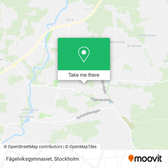 Fågelviksgymnasiet map