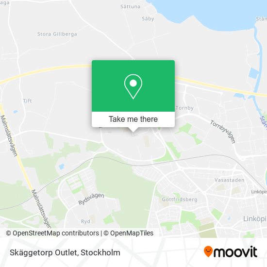 Skäggetorp Outlet map