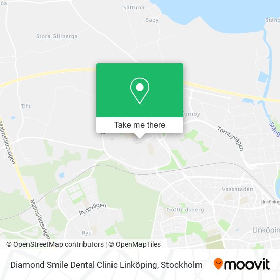 Diamond Smile Dental Clinic Linköping map