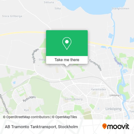 AB Tramonto Tanktransport map