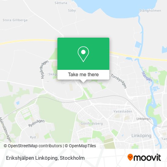Erikshjälpen Linköping map