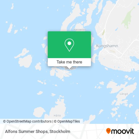 Alfons Summer Shops map