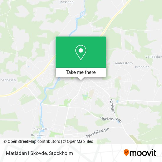 Matlådan i Skövde map