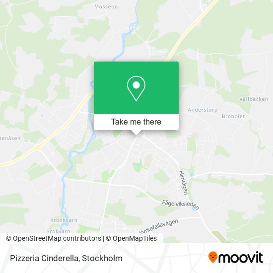 Pizzeria Cinderella map
