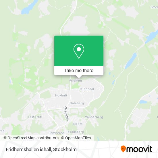 Fridhemshallen ishall map