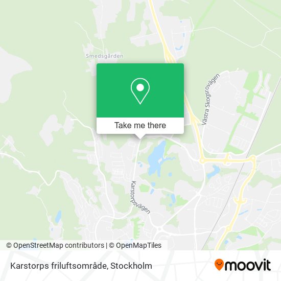 Karstorps friluftsområde map