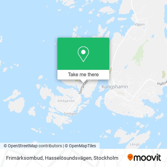Frimärksombud, Hasselösundsvägen map