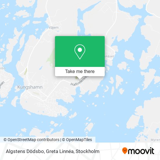 Algstens Dödsbo, Greta Linnéa map
