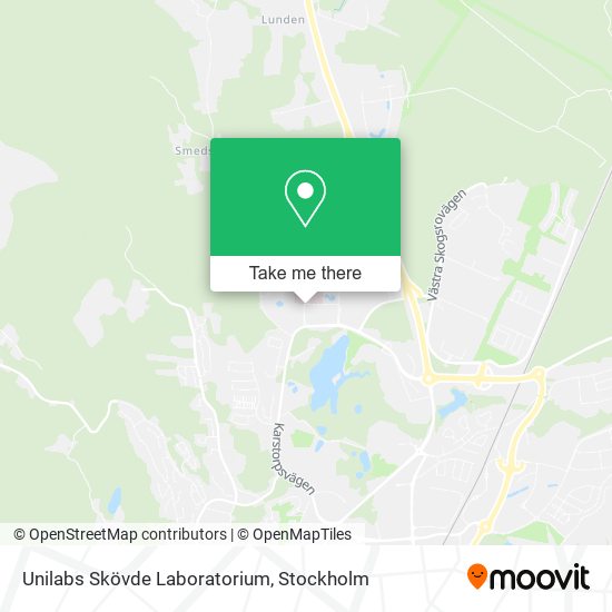 Unilabs Skövde Laboratorium map