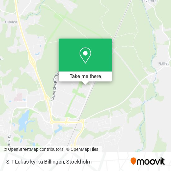 S:T Lukas kyrka Billingen map