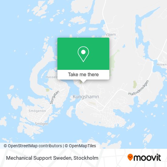 Mechanical Support Sweden map