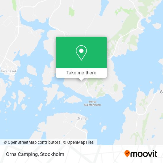 Orns Camping map