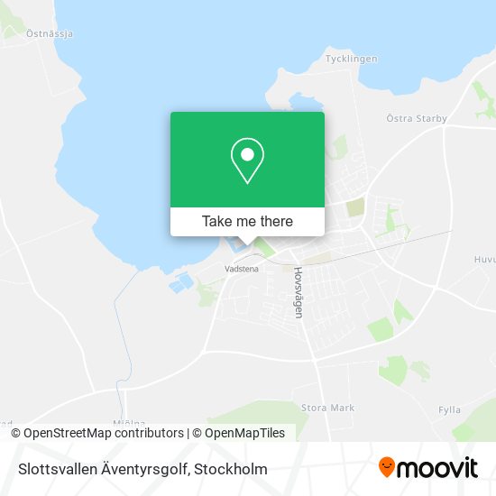 Slottsvallen Äventyrsgolf map