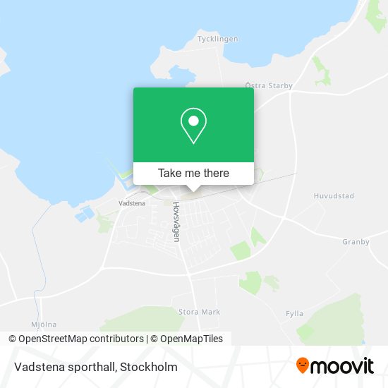 Vadstena sporthall map