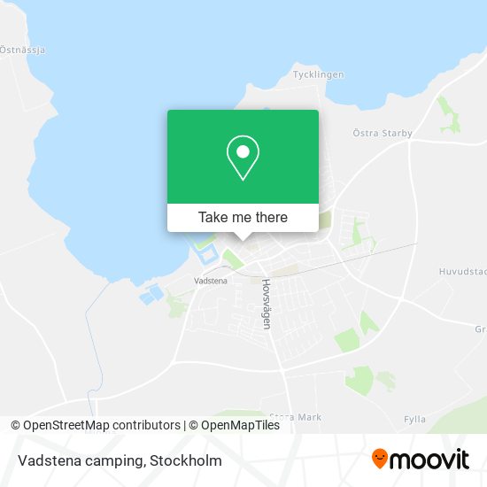 Vadstena camping map