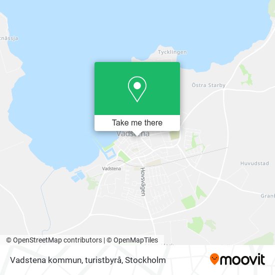Vadstena kommun, turistbyrå map