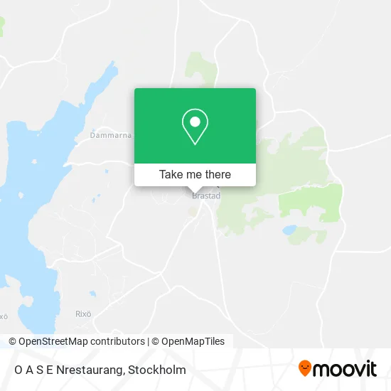 O A S E Nrestaurang map