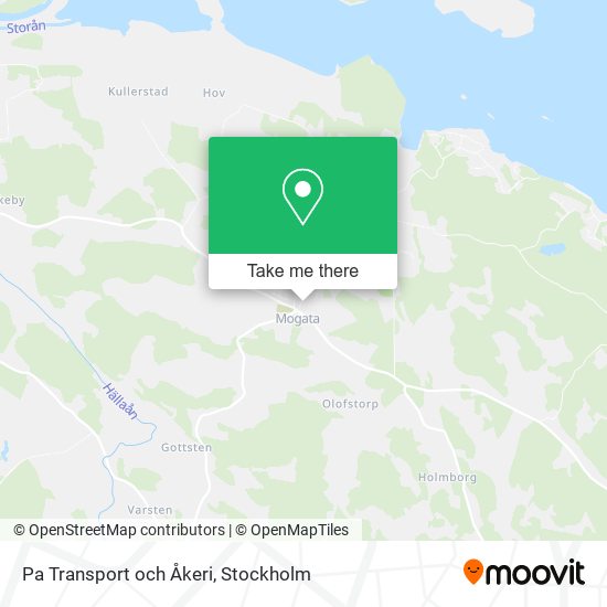 Pa Transport och Åkeri map