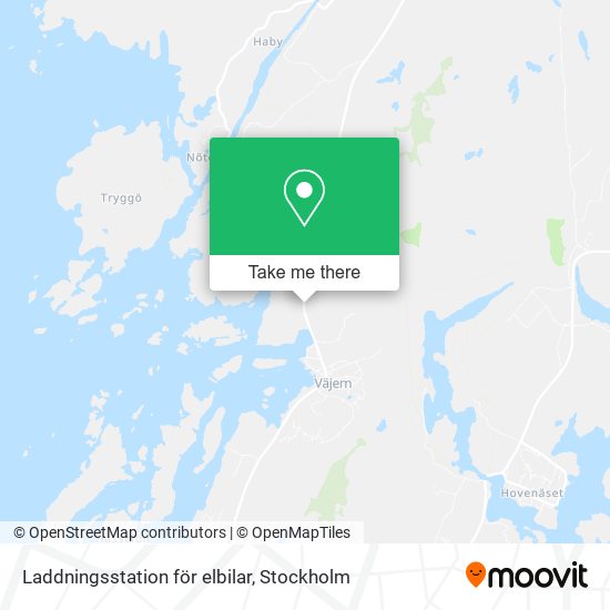 Laddningsstation för elbilar map