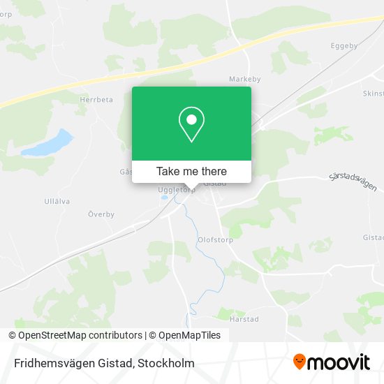 Fridhemsvägen Gistad map