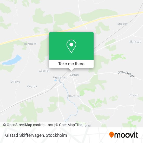 Gistad Skiffervägen map