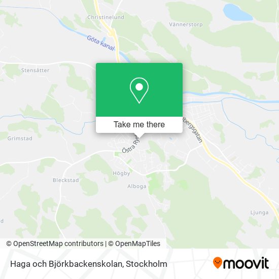 Haga och Björkbackenskolan map