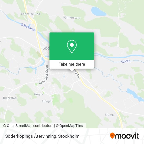 Söderköpings Återvinning map