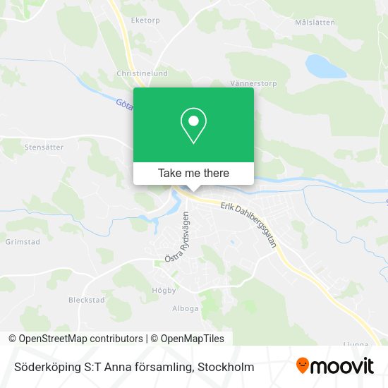 Söderköping S:T Anna församling map