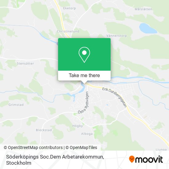 Söderköpings Soc.Dem Arbetarekommun map