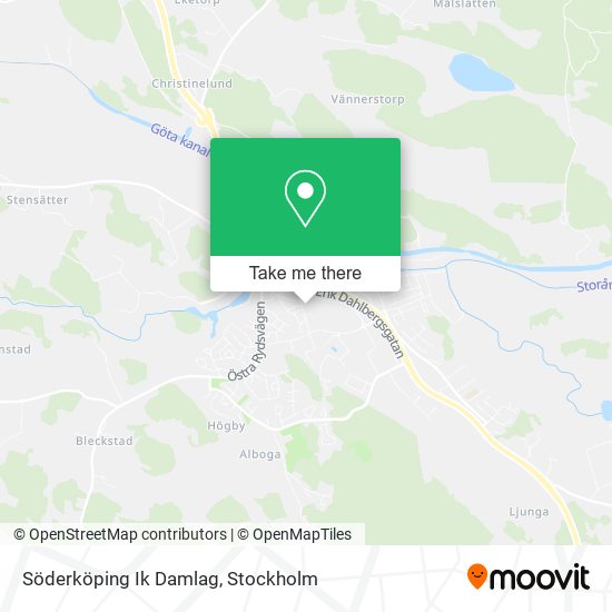 Söderköping Ik Damlag map