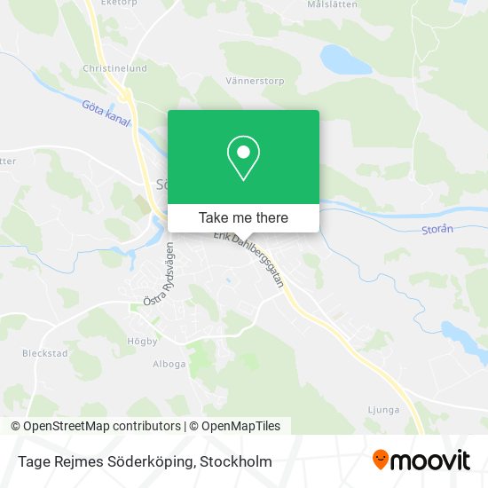 Tage Rejmes Söderköping map