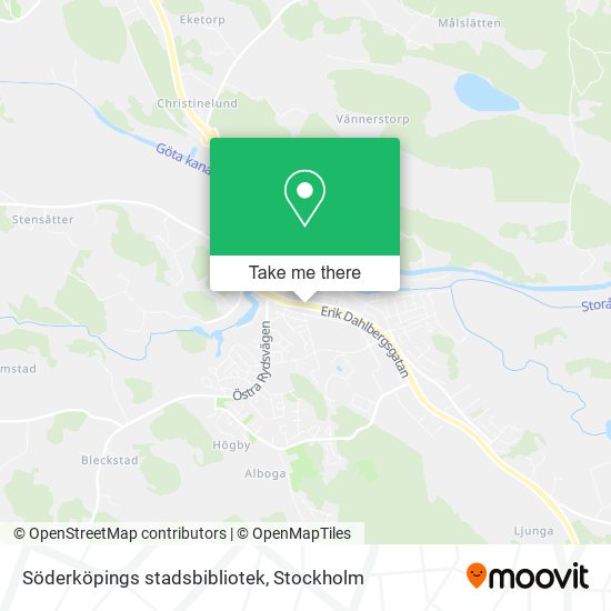 Söderköpings stadsbibliotek map