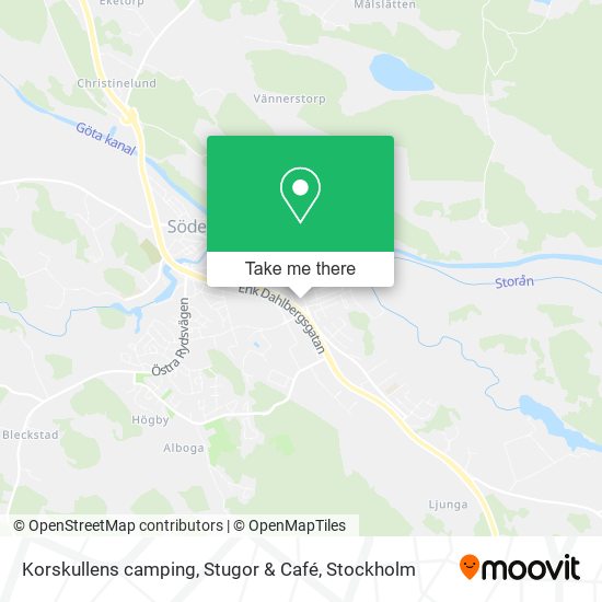 Korskullens camping, Stugor & Café map