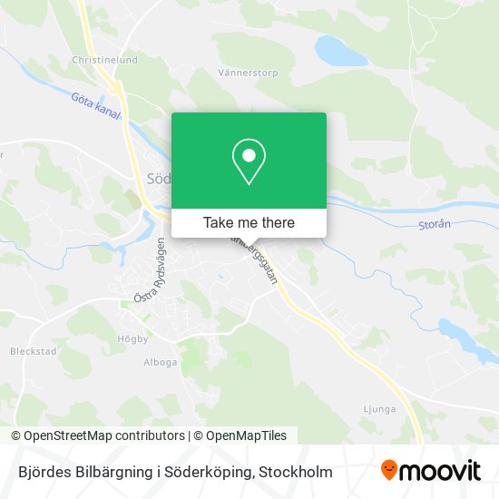 Björdes Bilbärgning i Söderköping map