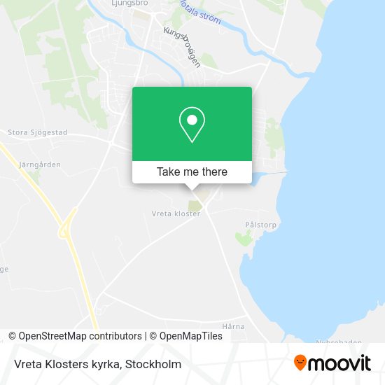 Vreta Klosters kyrka map