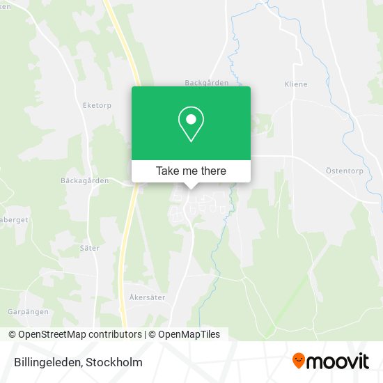 Billingeleden map