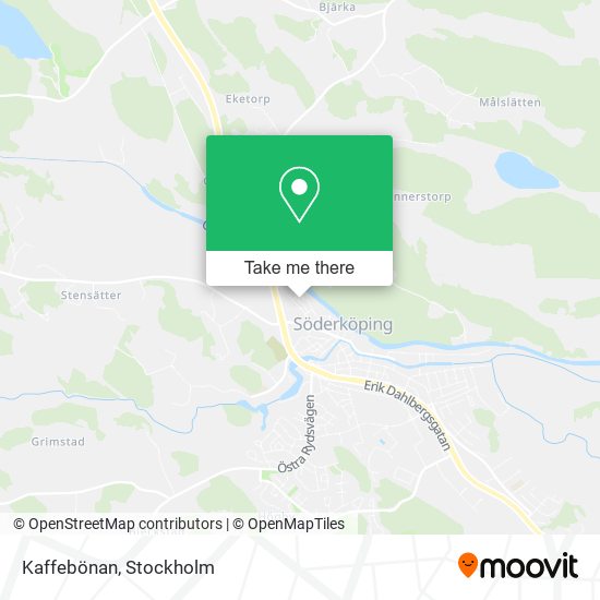 Kaffebönan map