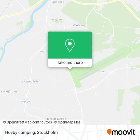 Hovby camping map