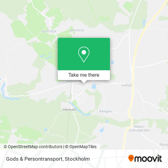 Gods & Persontransport map