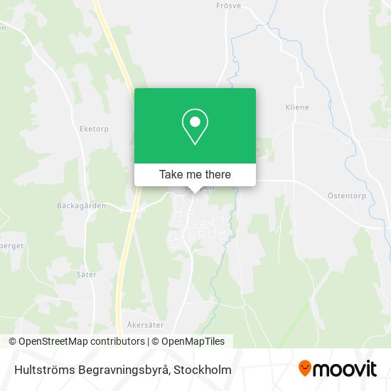 Hultströms Begravningsbyrå map