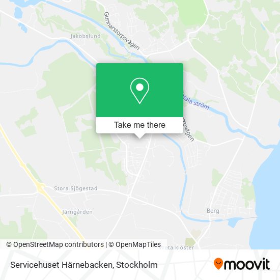 Servicehuset Härnebacken map