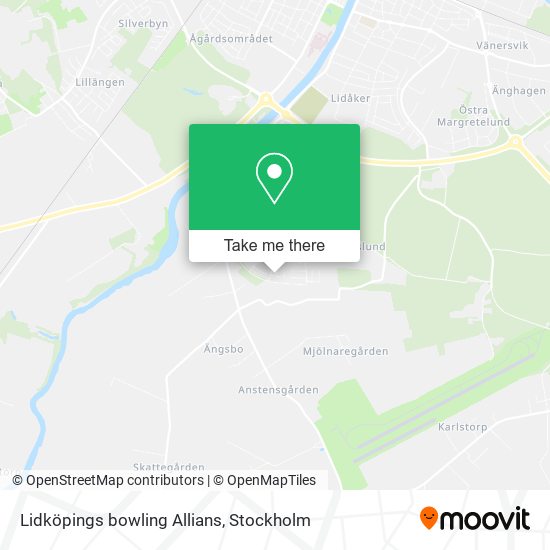 Lidköpings bowling Allians map