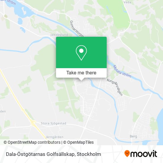 Dala-Östgötarnas Golfsällskap map