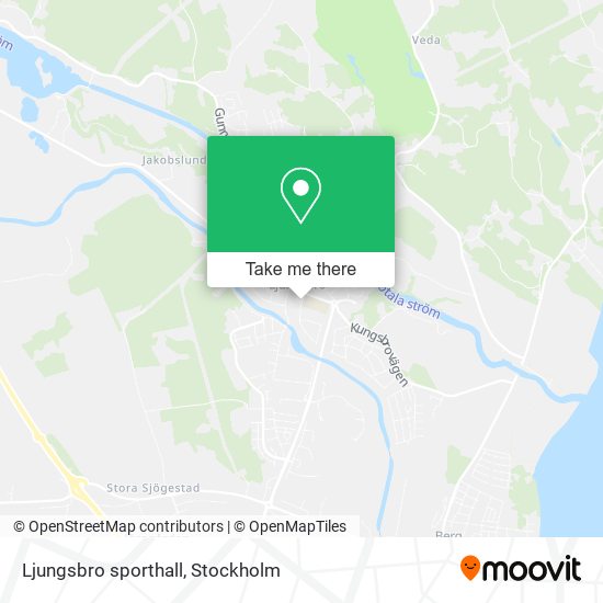 Ljungsbro sporthall map