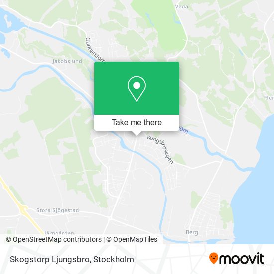 Skogstorp Ljungsbro map