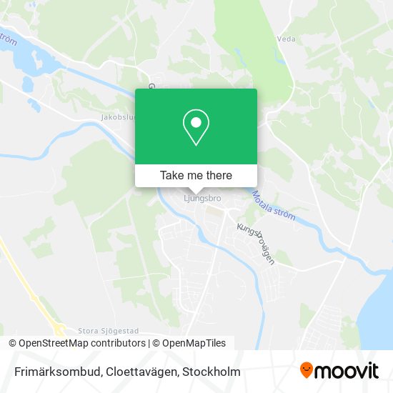 Frimärksombud, Cloettavägen map