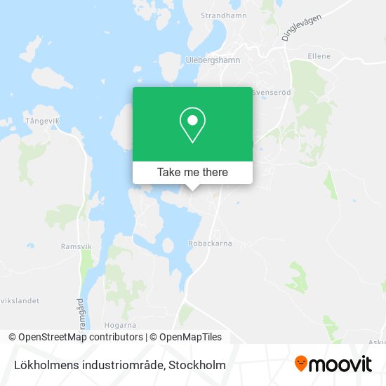 Lökholmens industriområde map