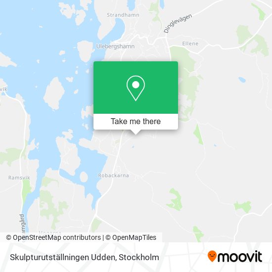 Skulpturutställningen Udden map