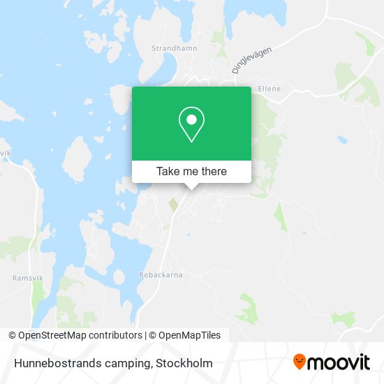 Hunnebostrands camping map