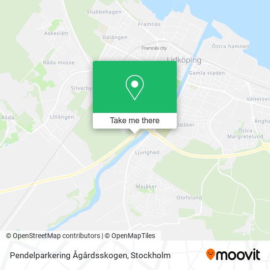 Pendelparkering Ågårdsskogen map